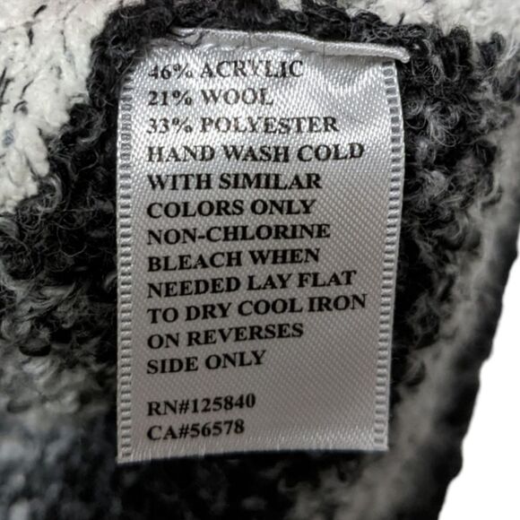 INTERMIX Ombre Striped Sleeveless Turtleneck Sweater L - Picture 6 of 7